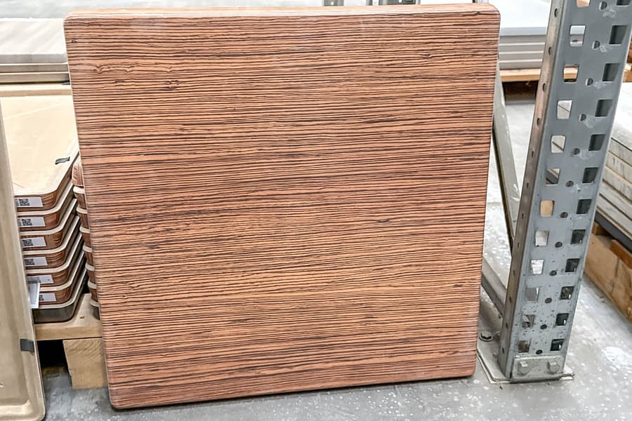 5 Tischplatten Classic Line \Zebrano\